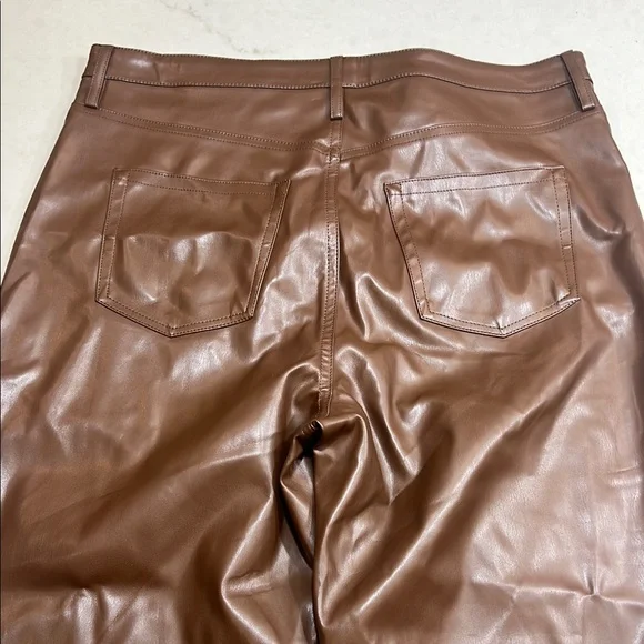 Brown Leather Pants - Picture 2 of 4